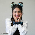 Oriental Satin Scrunchies - Set of 4
