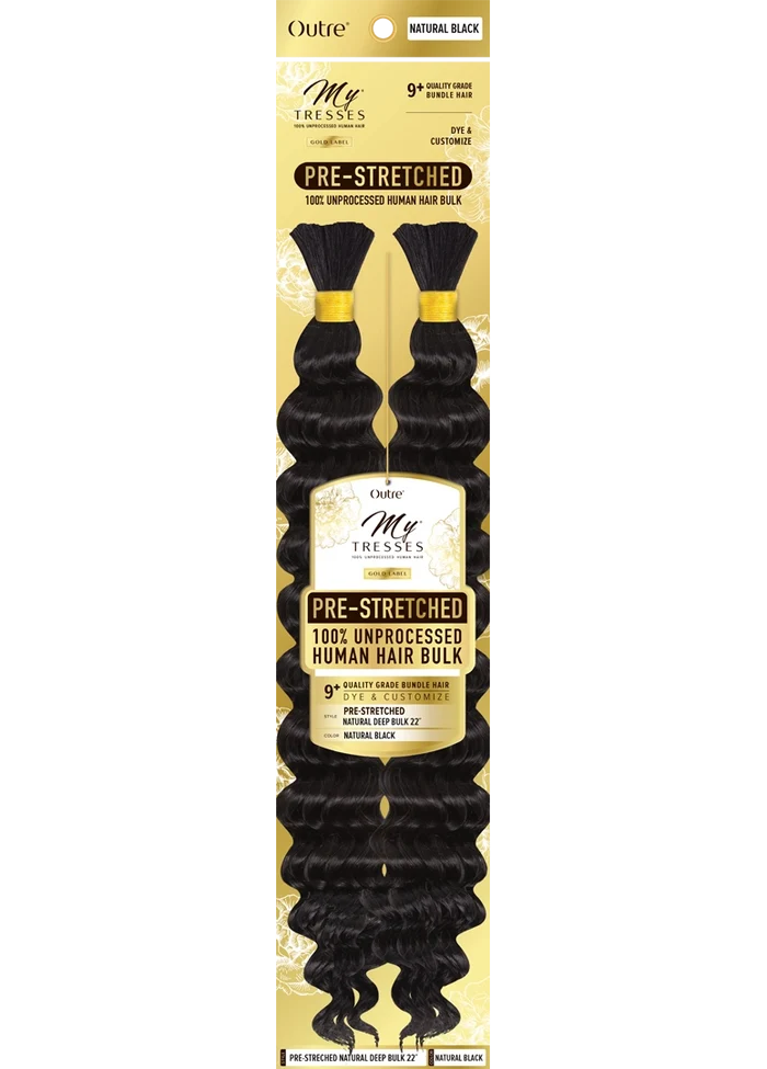 Outre Mytresses Gold Label Human Hair Natural Prestretched- Deep Bulk 22" -Natural