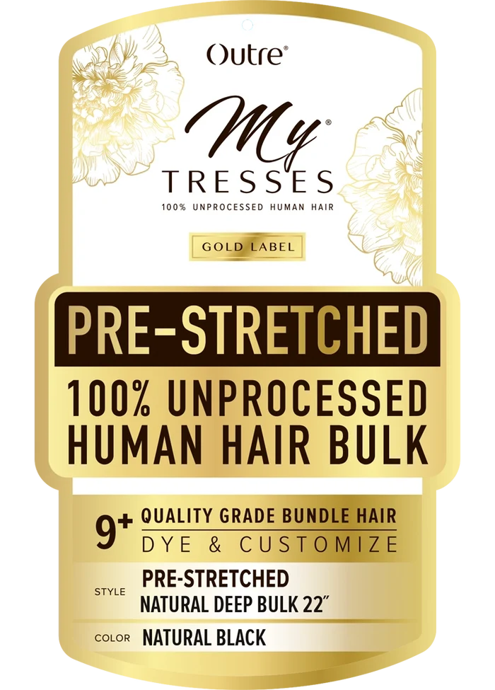 Outre Mytresses Gold Label Human Hair Natural Prestretched- Deep Bulk 22" -Natural