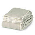 Overstitch Double/Queen Bed Cover-Grn-90"Sq - Magnolia Lane co. Home + Garden + Gift