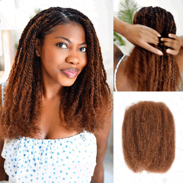 P3G5|Mix #4/30 Afro kinky Bulk Human Hair