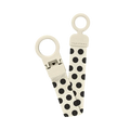 Bibs Soothers - Pacifier Clip - Studio - Polka Ivory/Black