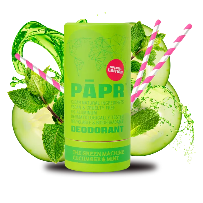 Paper Cosmetics Paper Cosmetics Deodorant - Green Machine, Vegan, Aluminum-Free