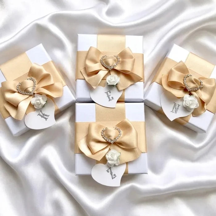 Delicate Geometric CZ Bride or Bridesmaid Jewelry Set in Silver