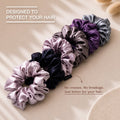 Pastel Silk Satin Scrunchies  - Set of 6