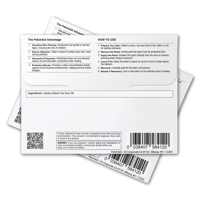 PatchAid - Pimple Patch Ultra - Invisible with Tapered Edges