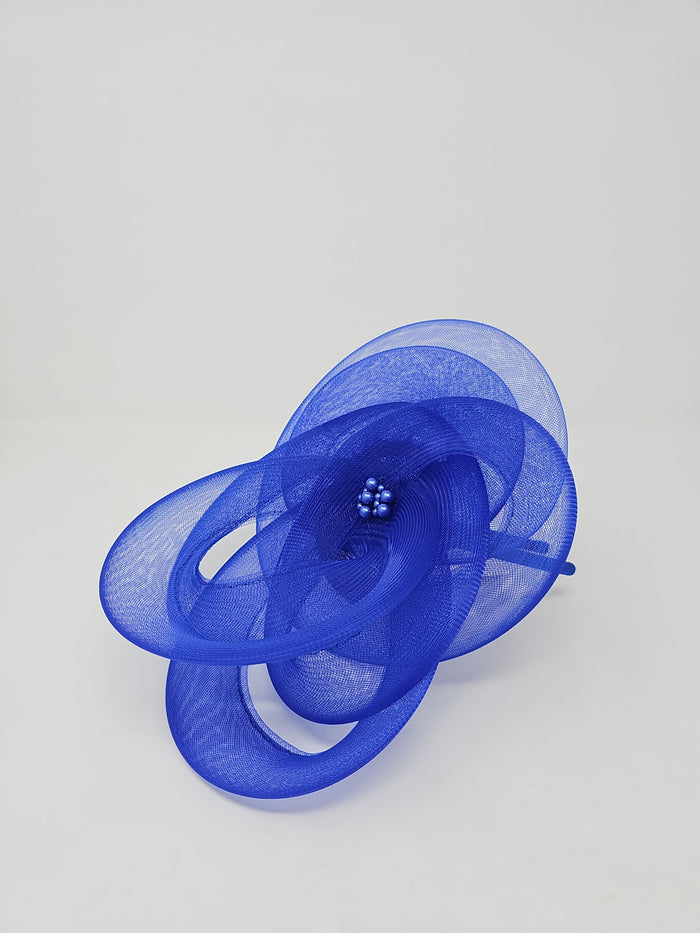 Perched Lapis Blue Fascinator