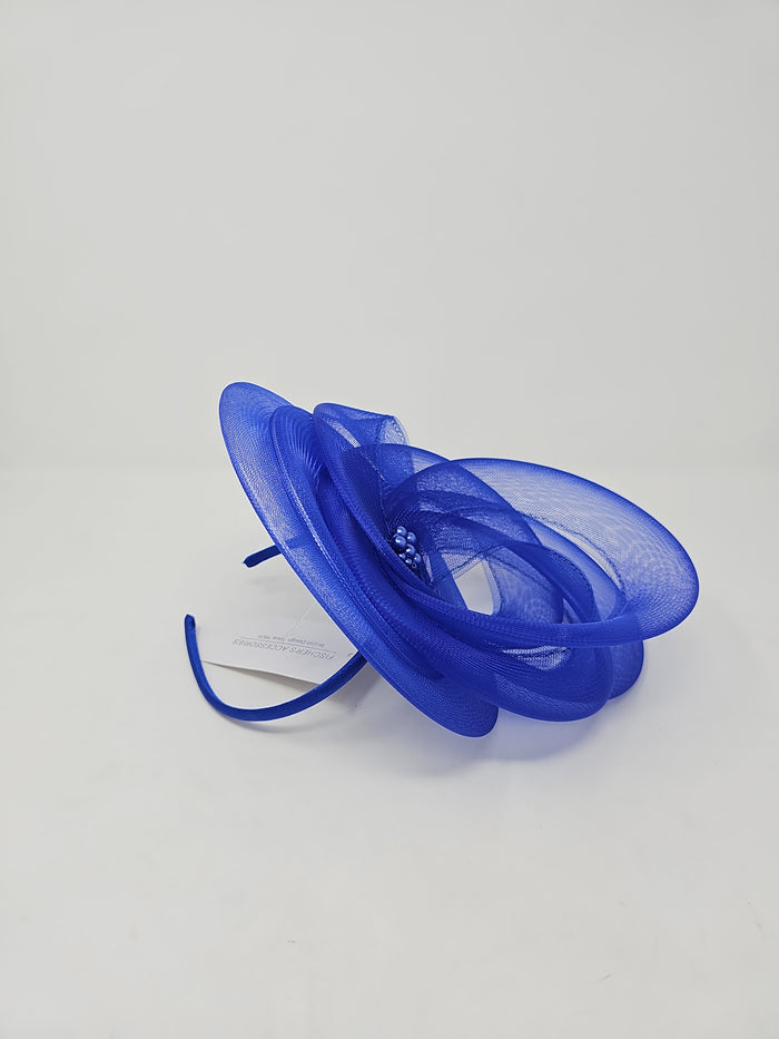 Perched Lapis Blue Fascinator