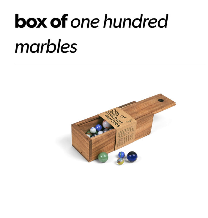 Planet Finska. box of one hundred marbles