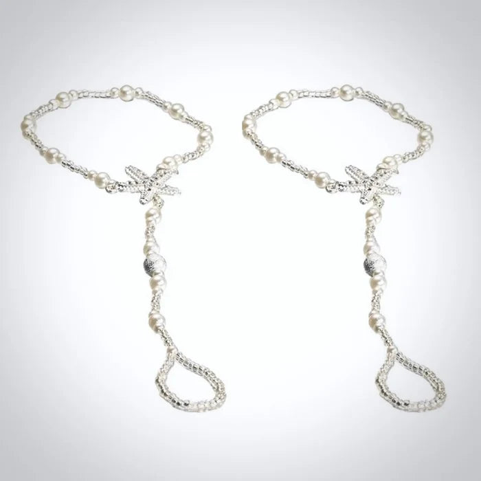 Wedding Accessories - Wedding Pearl Barefoot Sandals
