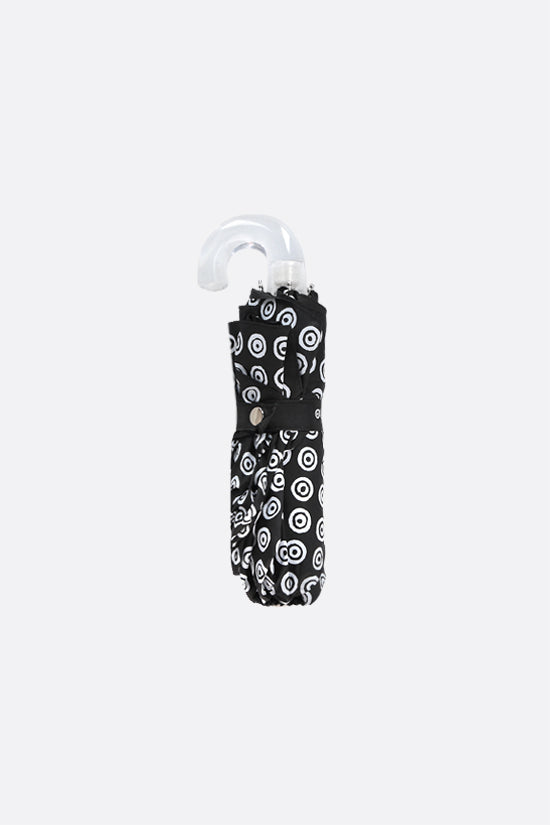 pocket umbrella in nylon with circles print
