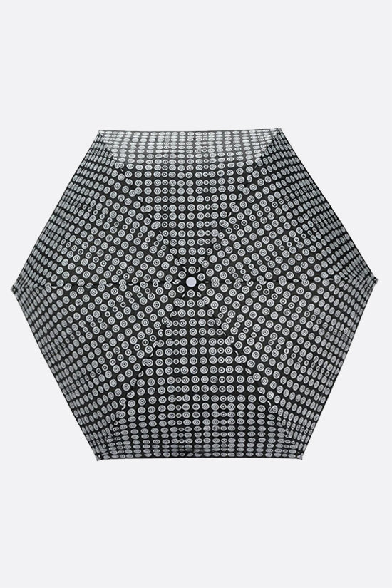 pocket umbrella in nylon with circles print