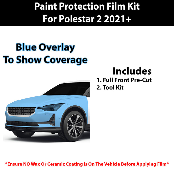 Fits Polestar 2 2021+ Precut Premium Paint Protection Film Clear Bra PPF Decal Film Kit Cover - Bogar Tech Designs