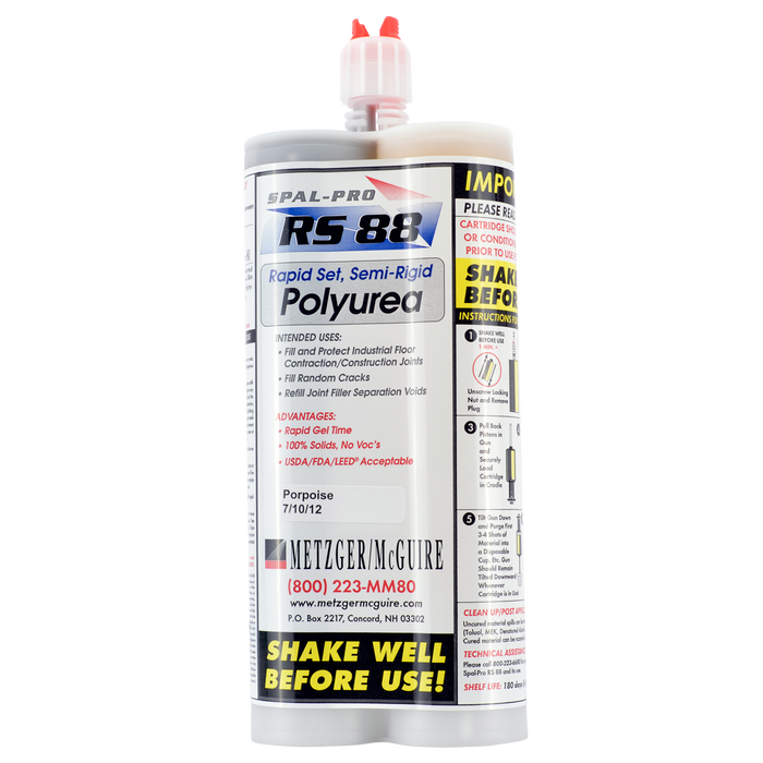 Metzger/McGuire Spal-Pro RS 88 Polyurea Joint Filler - Xtreme Polishing Systems - concrete joint sealants.
