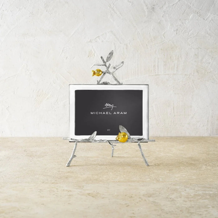 Michael Aram Pomegranate Silver & Gold Easel Frame