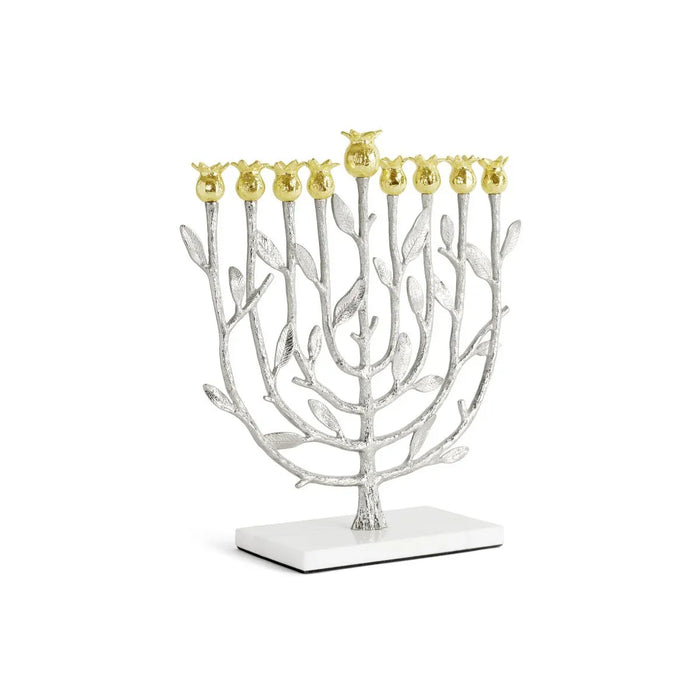 Michael Aram Pomegranate Silver & Gold Menorah