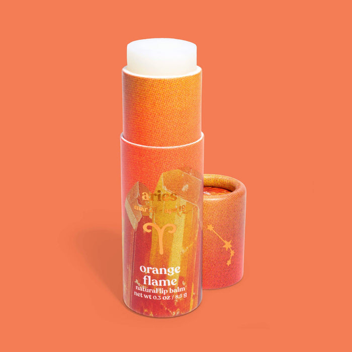 Poppy & Pout - Lip Balm, Zodiac, Aries Orange Flame
