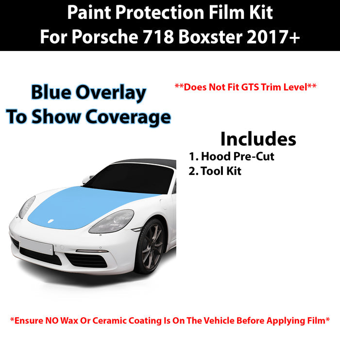 Fits Porsche 718 Boxster (GTS) 2017+ Precut Premium Paint Protection Film Clear Bra PPF Decal Film Kit Cover - Bogar Tech Designs
