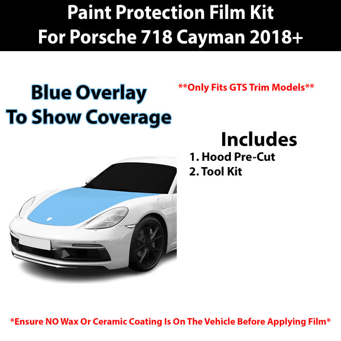 Fits Porsche 718 Cayman (GTS) 2018+ Precut Premium Paint Protection Film Clear Bra PPF Decal Film Kit Cover - Bogar Tech Designs