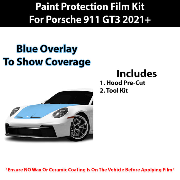 Fits Porsche 911 GT3 2021+ Precut Premium Paint Protection Film Clear Bra PPF Decal Film Kit Cover - Bogar Tech Designs