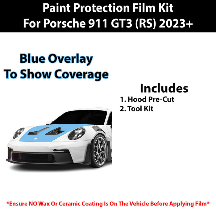 Fits Porsche 911 GT3 RS 2023+ Precut Premium Paint Protection Film Clear Bra PPF Decal Film Kit Cover - Bogar Tech Designs