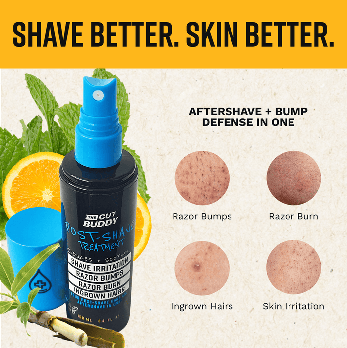 Post Shave Irritation Solution - Citrus 3.4 oz - The Cut Buddy - The Cut Buddy