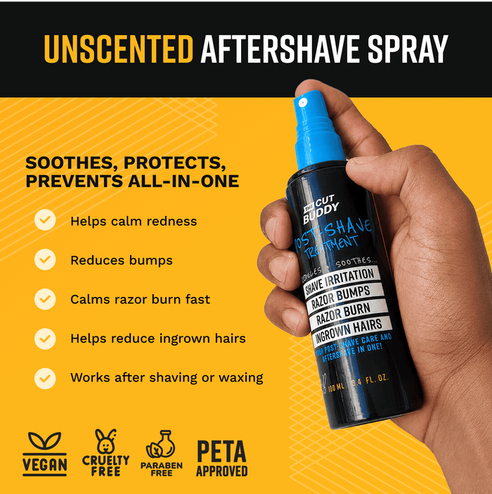 Post Shave Irritation Solution - Unscented 3.4 oz - The Cut Buddy - The Cut Buddy