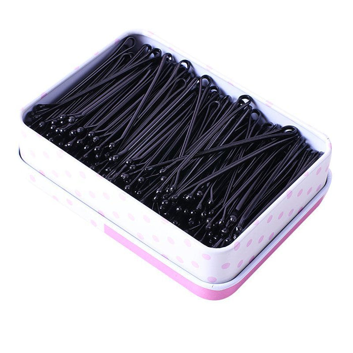 Premium Black Bobby Pins – Extra Thick & Strong Hairpins for Updos, Flyaways, and Daily Use