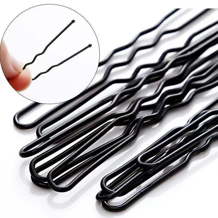Premium Black Bobby Pins – Extra Thick & Strong Hairpins for Updos, Flyaways, and Daily Use