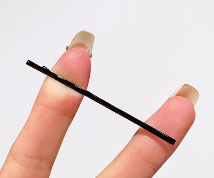 Premium Black Bobby Pins – Extra Thick & Strong Hairpins for Updos, Flyaways, and Daily Use