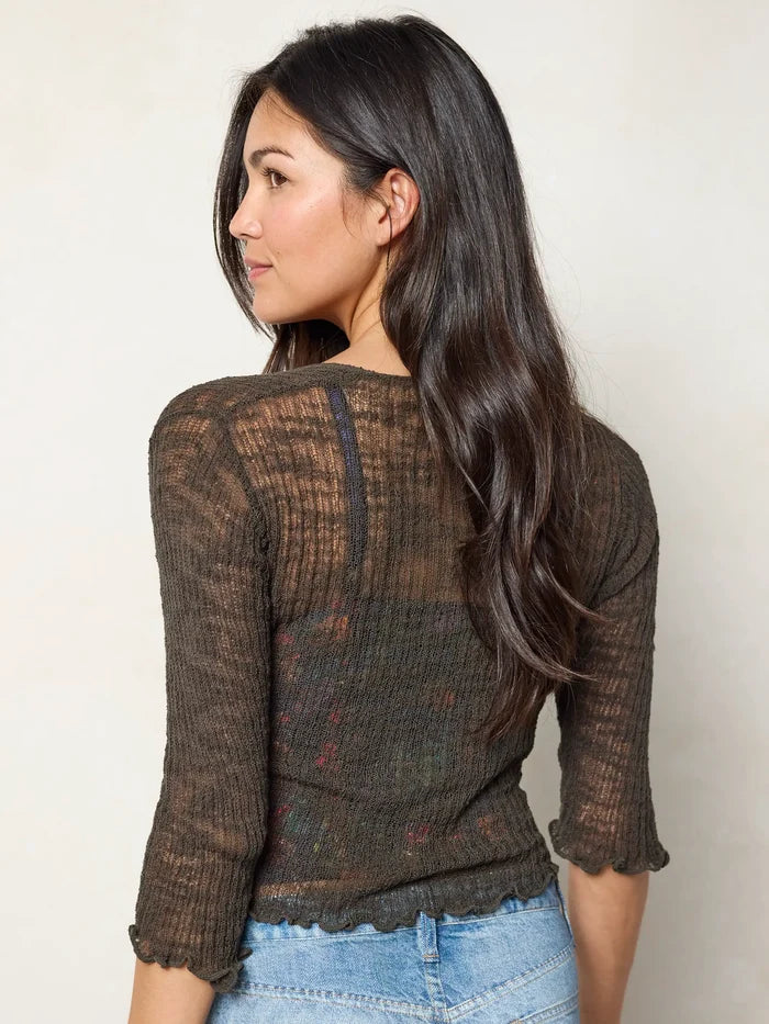 Presley Layering Cardigan - Charcoal-view 4