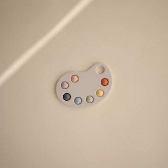 Mushie - Press Toy - Paint Palette - Multi - Lifestyle Cut 1
