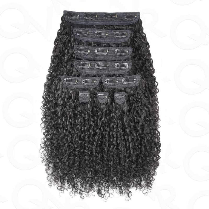 bouncy ramen curl human hair clip ins