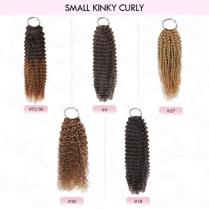 small kinky curly crochet human hair color chart