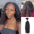 same hairstyle as the celebrity, qvr deep wave bulk hair extensions
