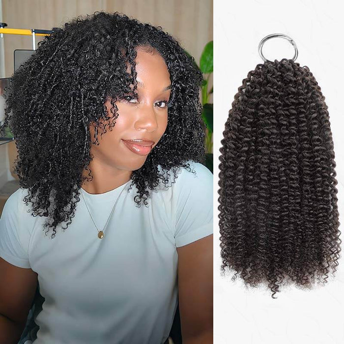qvr hair afro kinky curly crochet human hair