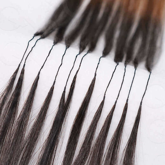 invisble knots of qvr human hair crochet braiding hair extensions