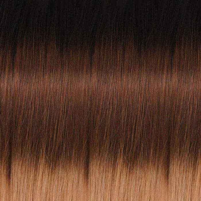 ombred dark roots crochet human hair straight hair extensions