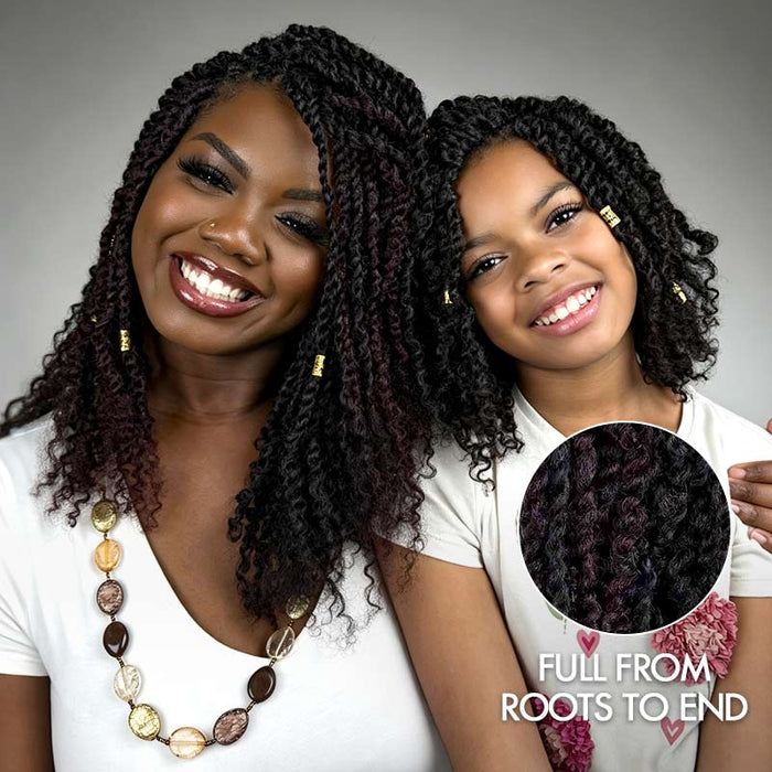 QVR Premium Upgraded Afro Kinky Bulk Human Hair for Braiding & Mini Twists