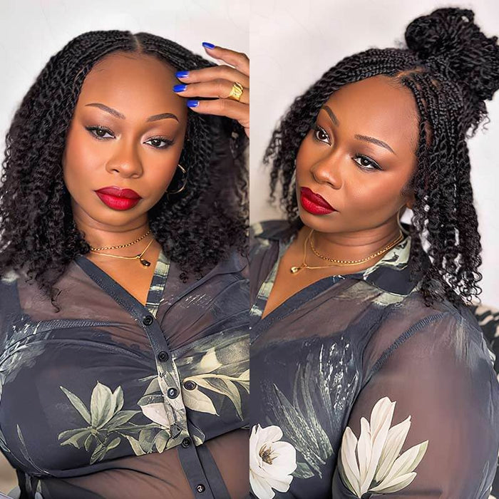 QVR Premium Upgraded Afro Kinky Bulk Human Hair for Braiding & Mini Twists
