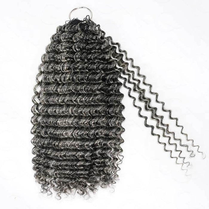 100% human hair salt pepper crochet hair no split ends