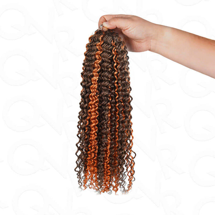 #P2/30 small kinky curly machine made crochet hair 100% human hair