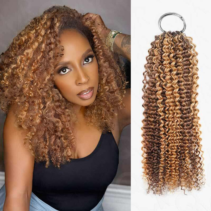 P4/27-small kinky curly-20''-5 pcs crochet hair