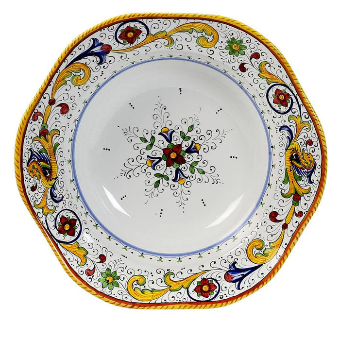 RAFFAELLESCO DELUXE: Hexagonal Lg Salad Pasta Bowl