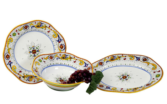 RAFFAELLESCO DELUXE: Hexagonal Lg Salad Pasta Bowl