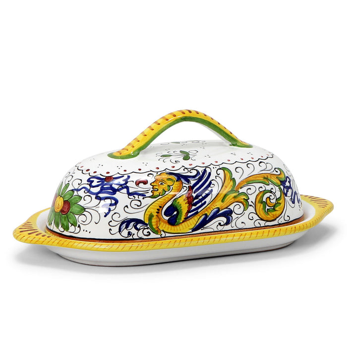 RAFFAELLESCO DELUXE: Oval Butter dish with Cover