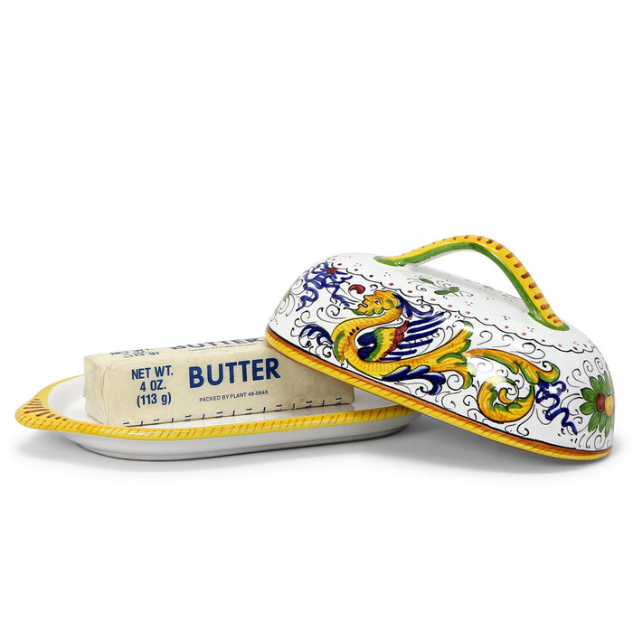 RAFFAELLESCO DELUXE: Oval Butter dish with Cover