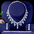 Wedding Jewelry - Luxury 3-Piece Silver CZ Bridal Jewelry Set