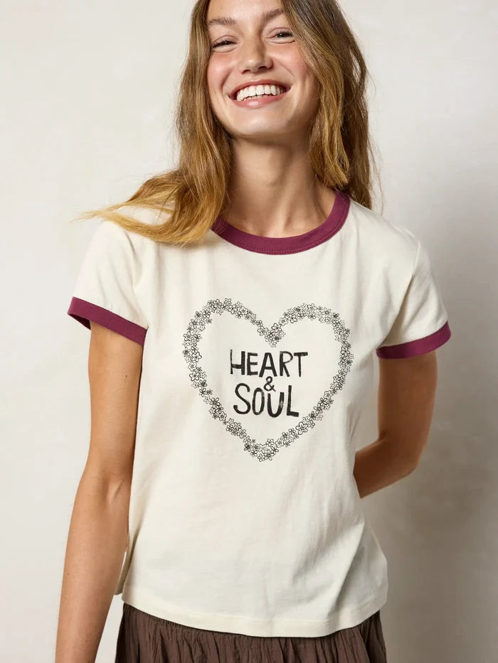 Ringer Cotton Baby Tee Shirt - Heart & Soul-view 6