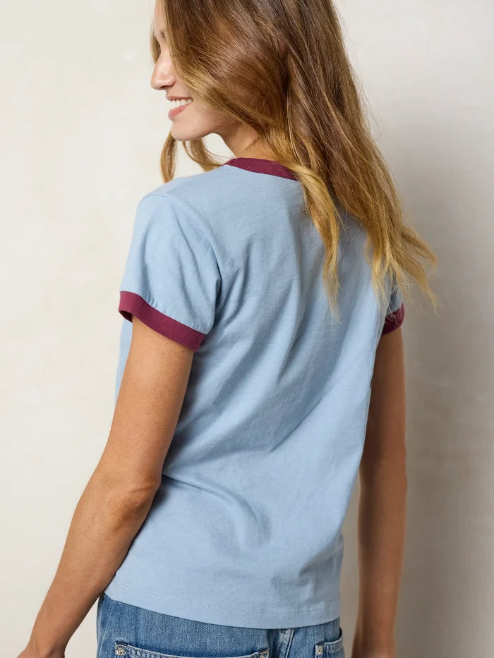 Ringer Cotton Baby Tee Shirt - Let It Be-view 4